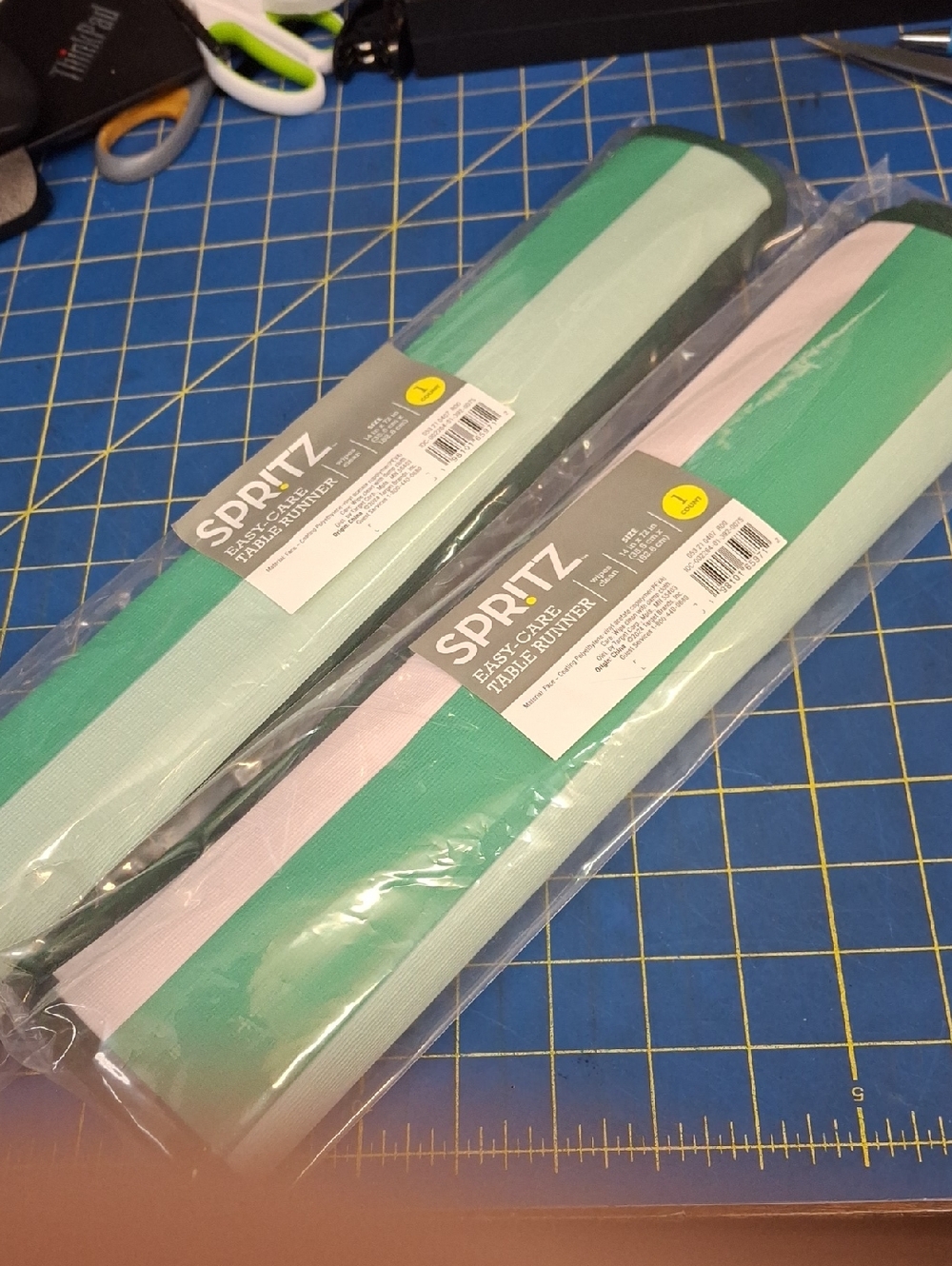 Spritz  Easy Care Table Runner 14x72 New Set Of 2